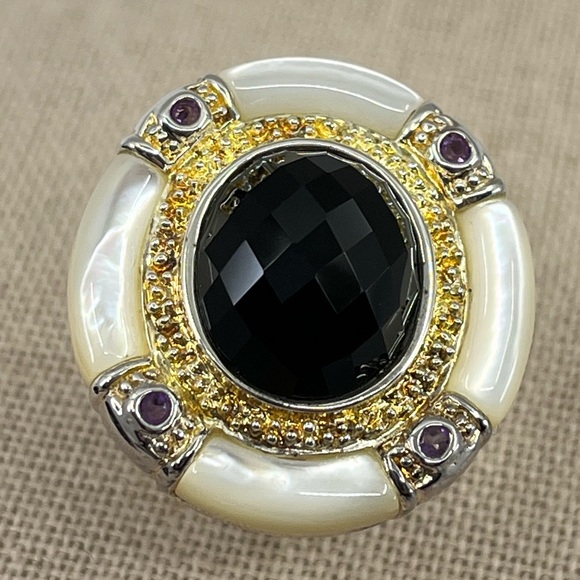 Striking Vintage Sterling Silver 925 Hong Kong Ring - Picture 4 of 16